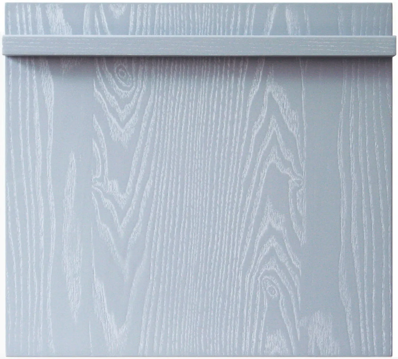 Цвет Мистраль фасада кухни Фьюджи в пепельно-голубом оттенке