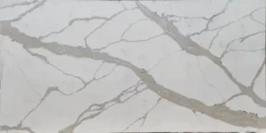 Кварцевый агломерат Calacatta 8648, белый оттенок
