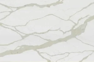 Кварцевый агломерат Calacatta Gold EQAM 037, белый оттенок