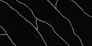 Композит кварца Nero Marquina 8014 от производителя IDS Stone (Китай) для кухонных поверхностей