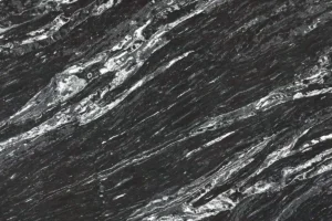 Кварцевый агломерат Titanium Leather EQAG 099, черный оттенок