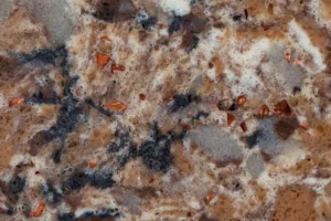 Композит кварца Wilshire Amber WA389 от производителя Samsung Radianz (Южная Корея) для кухонных поверхностей