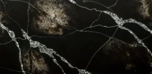 Композит кварца Calacatta Magic Dark Q795 от производителя Noblle Quartz (Китай) для кухонных поверхностей