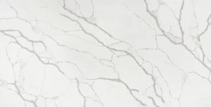 Принт кварца Calacatta Bella SQ9012 производителя Kronos Quartz (Китай), белый цвет