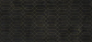 Принт керамогранита Jurassic Gold Decor производителя Arklam (Испания), черный цвет